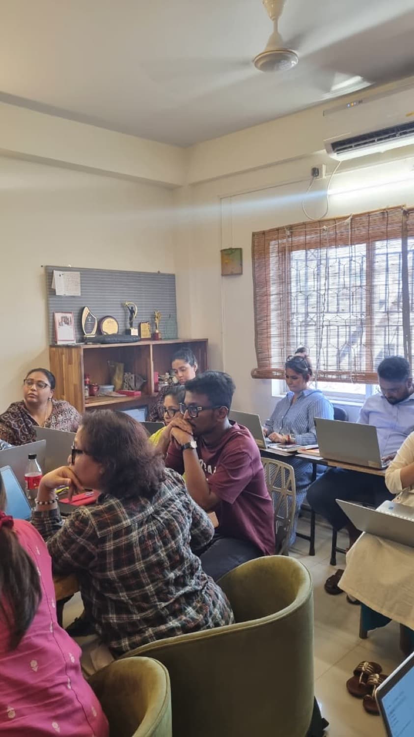 Hands-on building during the workshop